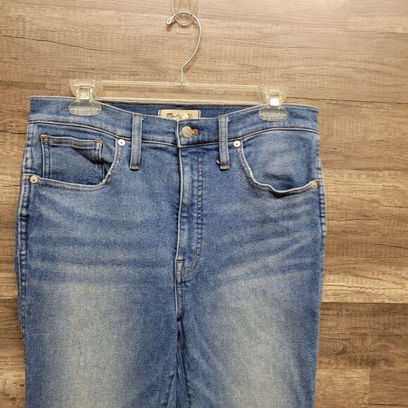 Madewell 10" Size 30 TALL High-Rise Skinny Crop Jeans Womens Blue Sheffield Wash - Picture 6 of 16
